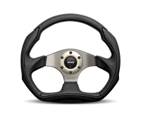 Momo Eagle Steering Wheel 350 mm - Black Leather/Anthracite Spokes