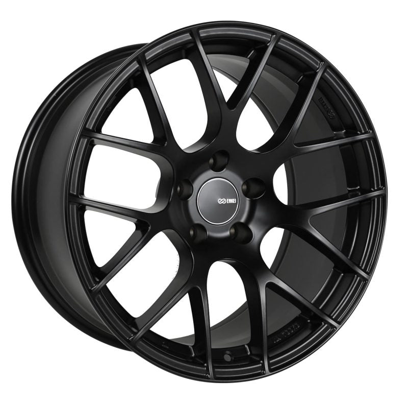 Enkei Raijin 18x8 40mm Offset 5x114.3 Bolt Pattern 72.6 Bore Diameter Matte Black Wheel