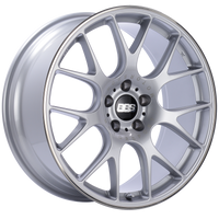 BBS CH-R 20x9 5x112 ET25 Brilliant Silver Polished Rim Protector Wheel -82mm PFS/Clip Required