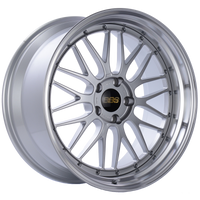 BBS LM 20x10 5x120 ET20 Diamond Silver Center Diamond Cut Lip Wheel -82mm PFS/Clip Required