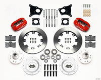 Wilwood Forged Dynalite Front Kit 12.19in Red AMC 71-76 OE Disc w/o Bendix Brakes