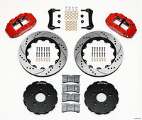 Wilwood Narrow Superlite 6R Front Hat Kit 14.00in Drill Red 2005-up Corvette C6