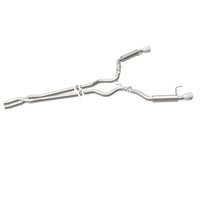 MagnaFlow Cat Back, SS, 2.5in, Competition, Dual Split Polished 4.5in Tips 2015 Ford Mustang V6 3.7L