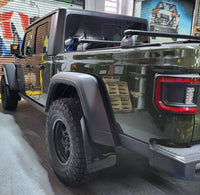 Rally Armor 19-26 Jeep JT Gladiator (Mojave/Rubicon) Black Mud Flap w/Grey Logo