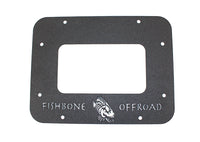 Fishbone Offroad 07-18 Jeep Wrangler JK Aluminum Tailgate Plate - Black Textured Powdercoat