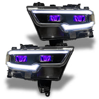 Oracle 19-21 RAM 1500 RGB Headlight Demon Eye Kit - LED Projector - w/o Controller
