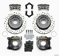 Wilwood Forged Dynalite P/S P-B Kit Drilled Polished Mopar/Dana 2.36in Off w/Snap Ring Bearing