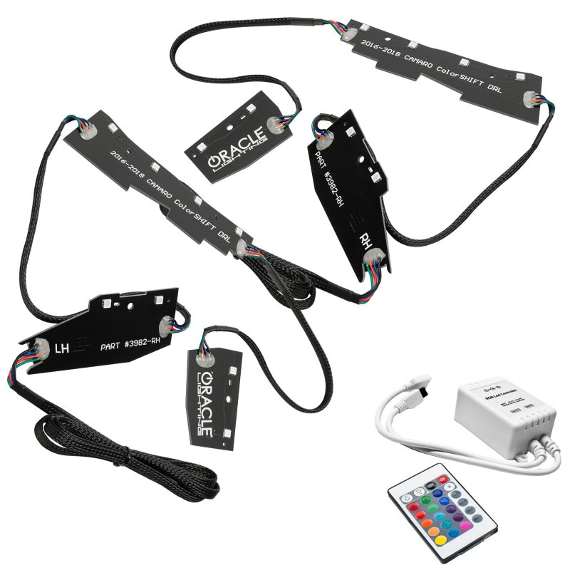 Oracle 16-18 Chevy Camaro RGB+W Headlight DRL  Kit - ColorSHIFT w/ Simple Controller