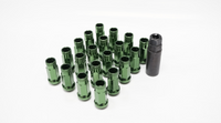 Wheel Mate Muteki SR48 Open End Lug Nuts - Dark Green 12x1.50 48mm