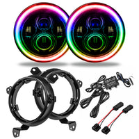 Oracle Jeep Wrangler JL/Gladiator JT 7in. High Powered LED Headlights (Pair) - Dynamic
