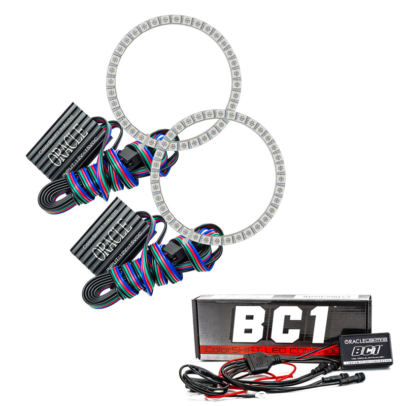 Oracle Mitsubishi Lancer/Evo 08-16 Halo Kit - HID Projector - ColorSHIFT w/ BC1 Controller
