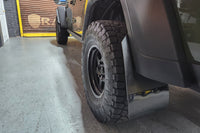 Rally Armor 19-26 Jeep JT Gladiator (Mojave/Rubicon) Black Mud Flap w/Grey Logo