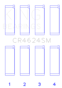 King Engine Bearings Hyundai G4KE/G4KC Rod Bearings (Set of 4)