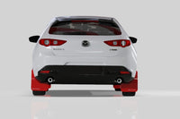 Rally Armor 19-26 Mazda3 Hatchback Black UR Mud Flap w/Red Logo