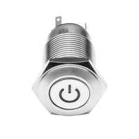 Oracle Pre-Wired Power Symbol On/Off Flush Mount LED Switch - Green
