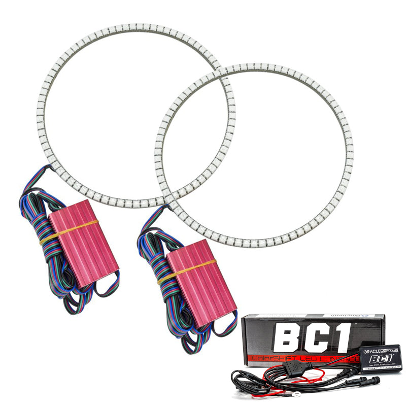 Oracle Jeep Wrangler JL/JT LED Surface Mount Headlight Halo Kit - w/ BC1 Controller