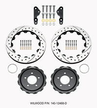 Wilwood Pro-Matrix Rear Kit Drilled 05-12 Mustang GT (2pc Hat/Rtr)