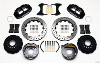 Wilwood Narrow Superlite 4R Rear P-Brk Kit 12.88in Drilled Chevy 12 Bolt w/ C-Clips Staggered mt