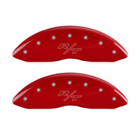 MGP 4 Caliper Covers Engraved Front & Rear Vintage Style/RT Red finish silver ch