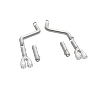 MagnaFlow Axle-Back, SS, 3in, Quad Split Rear 3.5 Tips 2015 Dodge Challenger incl SRT Hellcat