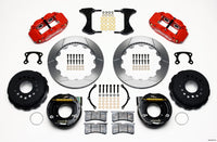 Wilwood Narrow Superlite 4R Rear P-Brk Kit 12.88in Red Small Ford 2.66in Offset