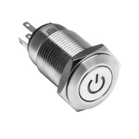 Oracle Pre-Wired Power Symbol On/Off Flush Mount LED Switch - White