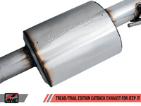 AWE Tuning 20-21 Jeep Gladiator JT 3.6L Tread Edition Cat-Back Dual Exhaust - Diamond Black Tip