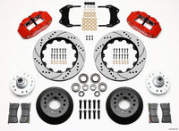 Wilwood Narrow Superlite 6R Front Hub Kit 14.00in Drill Red WWE ProSpindle