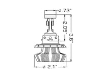 Oracle H13 4000 Lumen LED Headlight Bulbs (Pair) - 6000K