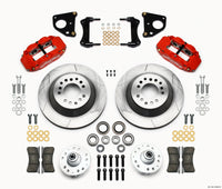 Wilwood Narrow Superlite 6R Front Hub & 1PC Rtr Kit 12.88in-Red 62-72 CDP B & E Body-Drum