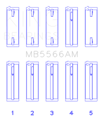 King Engine Bearings Audi A4 1.8L AEB (Size STD) Main Bearing Set