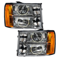 Oracle Lighting 07-13 GMC Sierra Pre-Assembled LED Halo Headlights - Blue