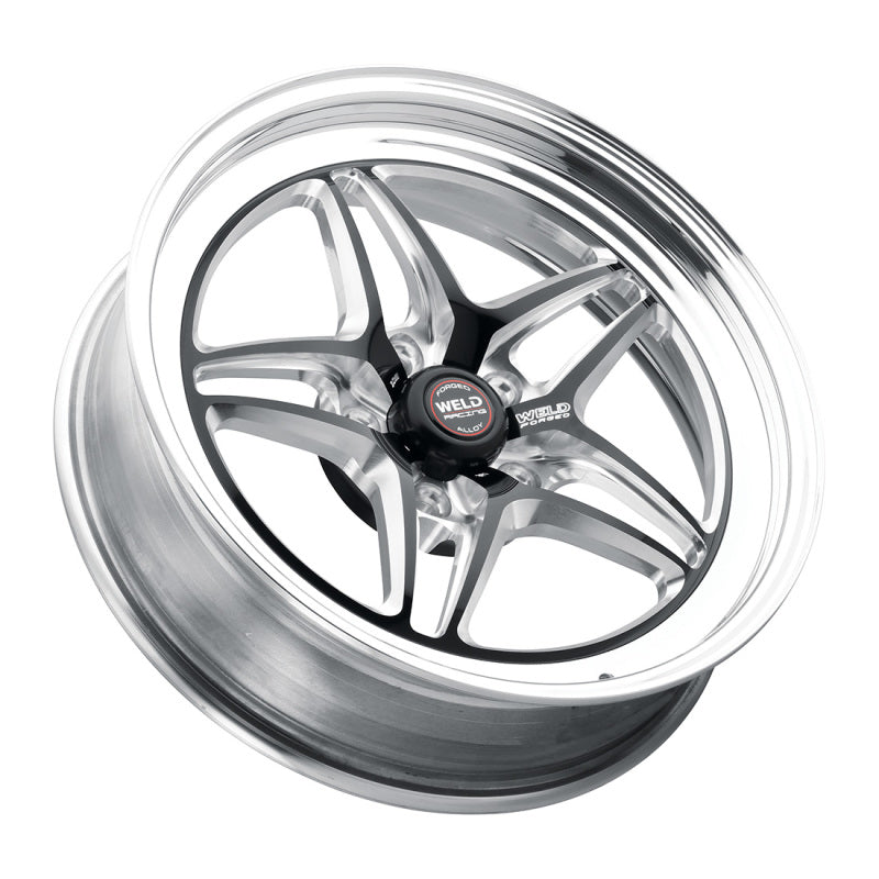 Weld S81 17x11 / 5x115 BP / 6.2in BS Black Wheel (High Pad) - Non-Beadlock