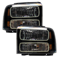 Oracle 05-07 Ford F-250/350 SMD HL - Black - White
