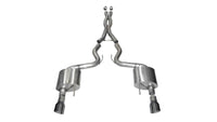 Corsa 2015-17 Ford Mustang GT Coupe 5.0L 3in Sport Cat-Back Exhaust Dual Rear Exit w/ Gun Metal Tips