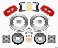 Wilwood AERO6 Front Hat Kit 14.00 Red 1999-2012 Subaru WRX w/Lines