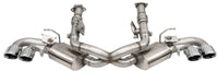 Corsa 20-25 Corvette C8 3in Valved Cat-Back 4.5in Pol Quad Tips Fits Factory Perf Exhaust DeletesAFM