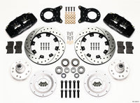 Wilwood Dynapro 6 Front Hub Kit 12.19in Drilled 1970-1973 Mustang Disc & Drum Spindle