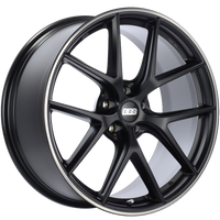 BBS CI-R 20x10 5x112 ET45 Satin Black Polished Rim Protector Wheel -82mm PFS/Clip Required