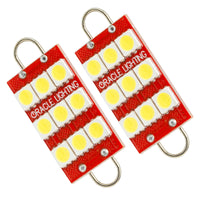 Oracle 44MM 6 LED 3 Chip - Loop Festoon Bulbs (Pair) - White