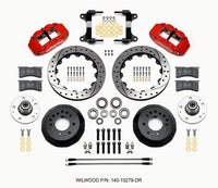 Wilwood Narrow Superlite 6R Front Hub Kit 12.88in Drill Red 82-92 Camaro//Firebird