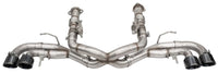 Corsa 20-25 Corvette C8 3in Xtreme Cat-Back Exhaust 4.5in Blk Quad Tips - Integrates stock AFM Valve