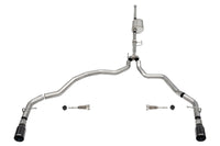 Corsa 2021-2025 Ford F-150 SuperCrew/6.5in Bed 3.5L V6 Sport Cat-Back Dual Rear Exit-Black PVD
