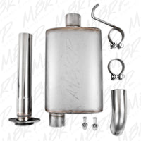 MBRP 00-06 Jeep Wrangler (TJ) Inline-4 2.5L Inline-6 4.0L Cat Back Single Off-Road Turn Down T409 Ex