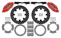 Wilwood 17-21 Can-Am X3RS Red 6-Piston Rear Kit 11.25in - Drilled Rotors