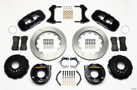 Wilwood AERO4 Rear P-Brake Kit 14.00in Mopar/Dana 2.36in Off w/Snap Ring Bearing