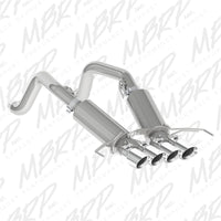 MBRP 14-19 Chevy Corvette V8 6.2L 3in T304 Dual Axle Back w/ 4in Quad Dual Wall Tips