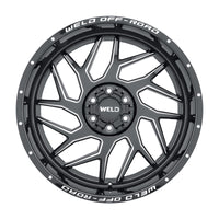 Weld Off-Road W117 20X10 Fulcrum 6X135 6X139.7 ET-18 BS4.75 Gloss Black MIL 106.1