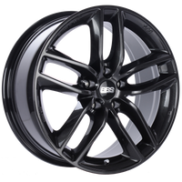 BBS SX 17x7.5 5x120 ET37 Crystal Black Wheel -82mm PFS/Clip Required