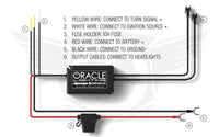 Oracle 18-21 Ford Mustang Dynamic DRL w/ Halo Kit & Sequential Turn Signal - ColorSHIFT